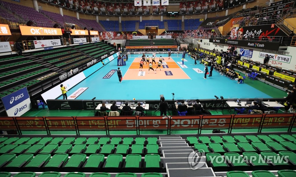 무관중 프로배구