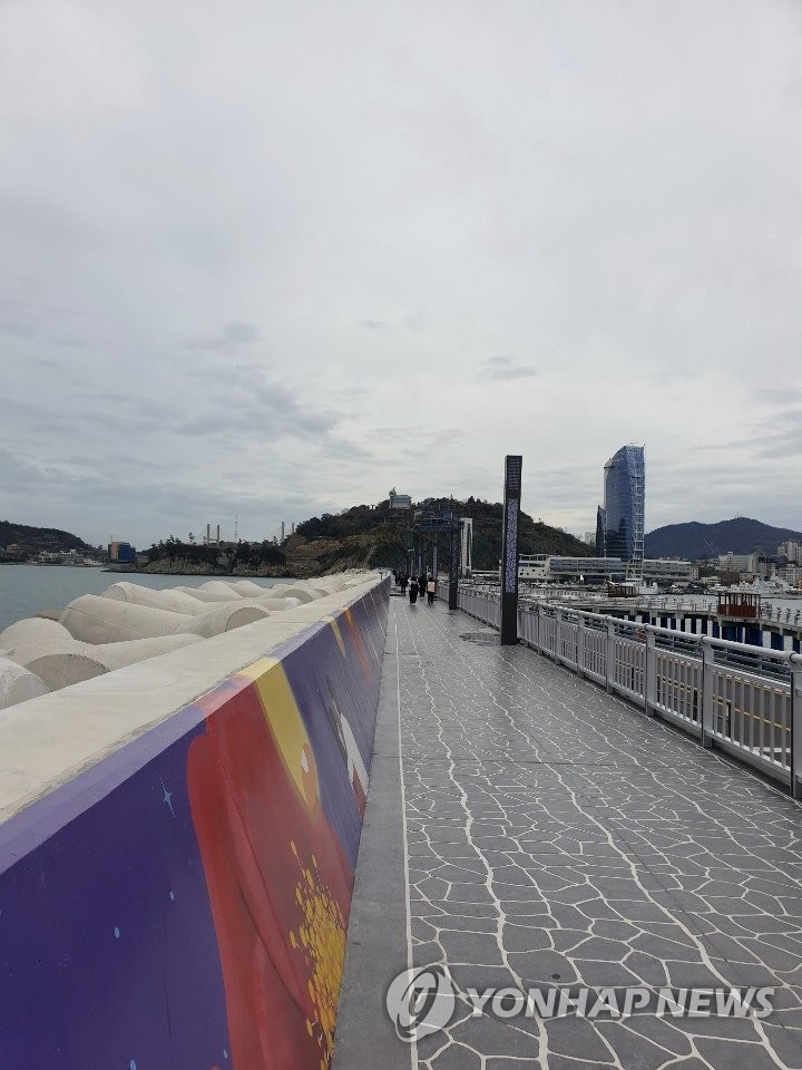 한산한 여수 오동도