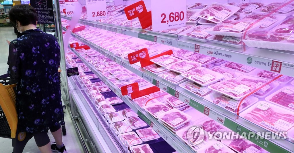6월 소비자물가, 돼지ㆍ한우 올랐지만...