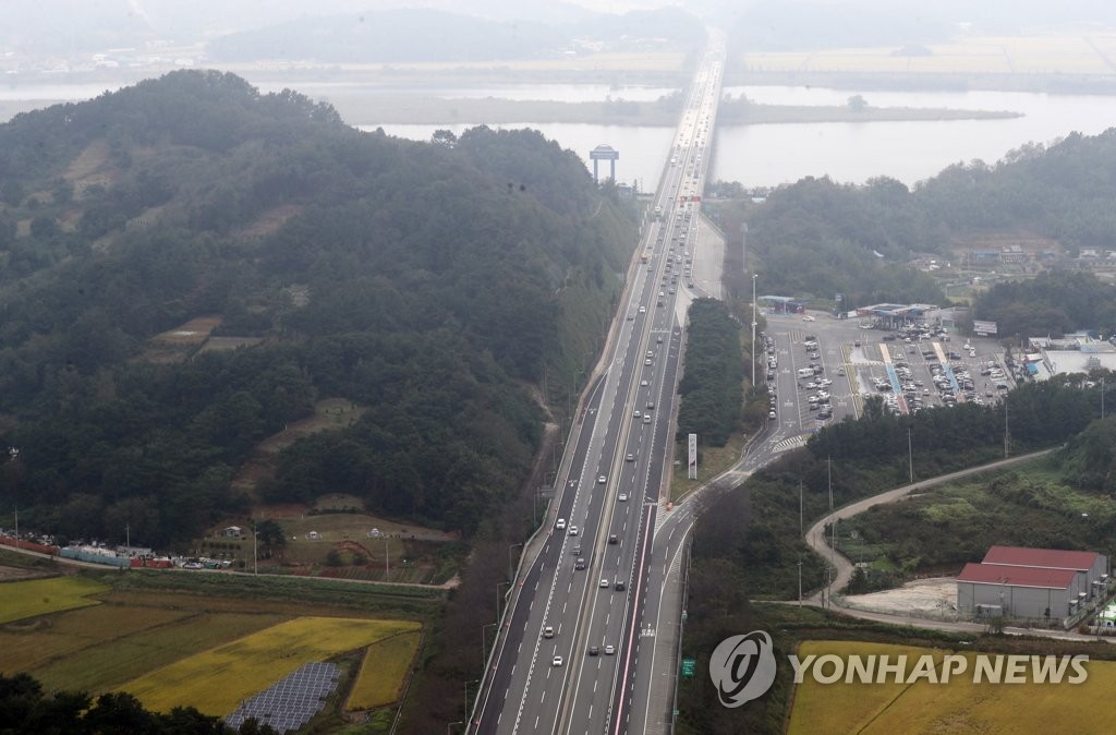 소통 원활한 군산IC 인근