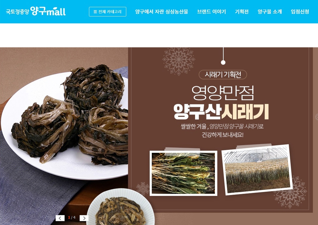 양구군 농특산물 온라인 할인 행사 진행