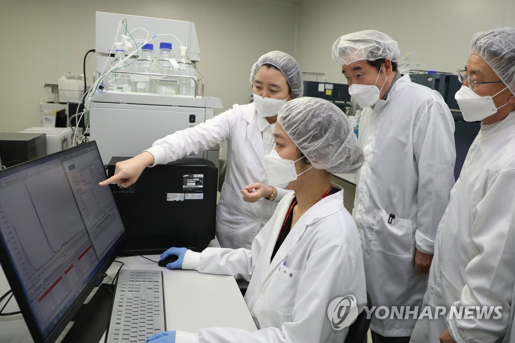 이낙연 대표, SK바이오사이언스 공장 방문