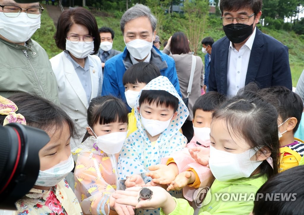 쓰레기 매립장서 발견된 맹꽁이, 전주 삼천에 새 보금자리