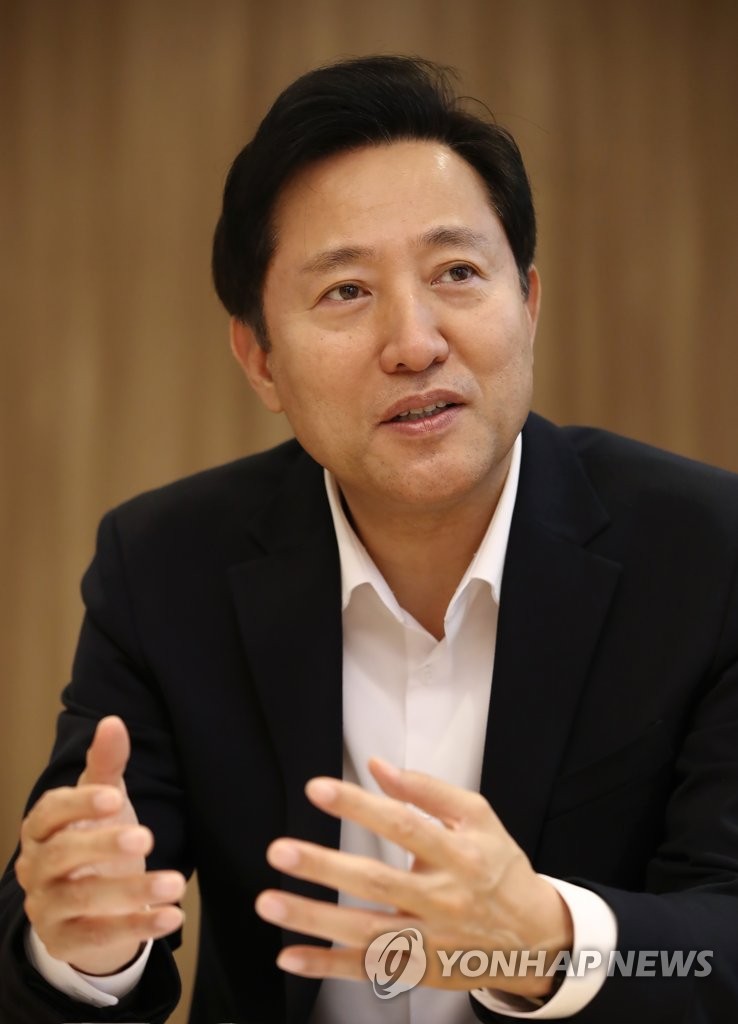 오세훈 서울시장, 연합뉴스와 인터뷰