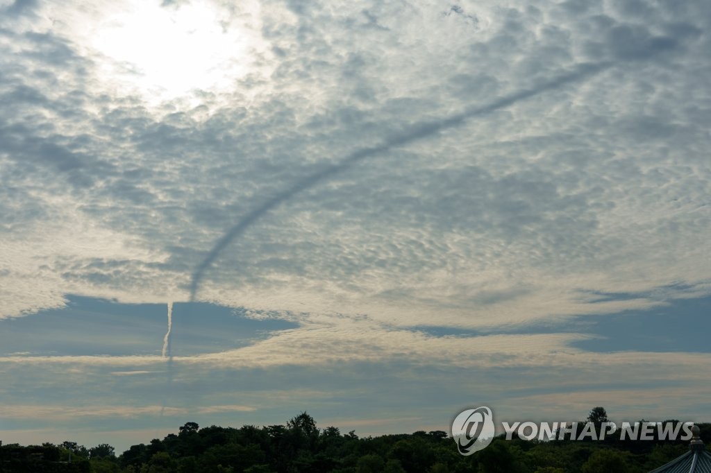 서울 하늘에서 관찰된 용오름
