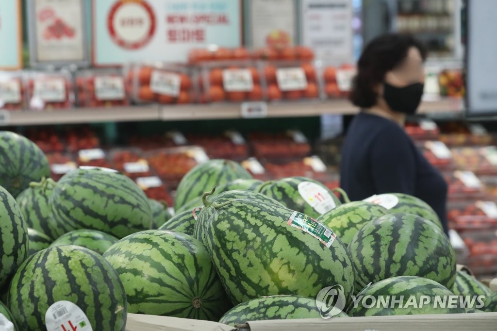 크게 오른 수박 가격