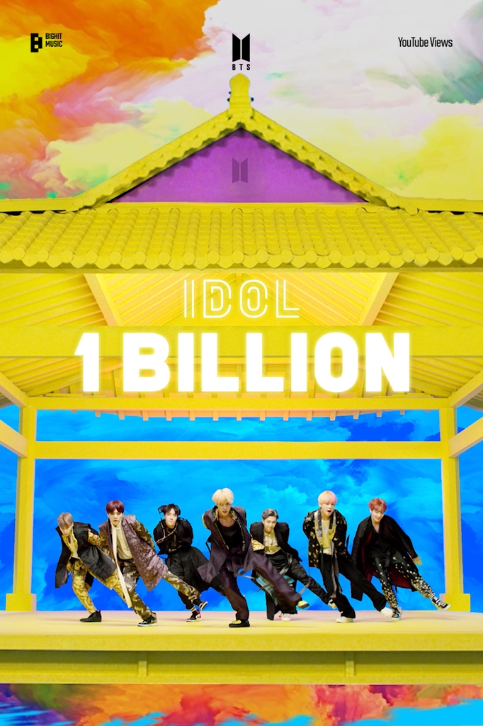 BTS 6번째 10억 뷰 뮤직비디오…아이돌도 돌파