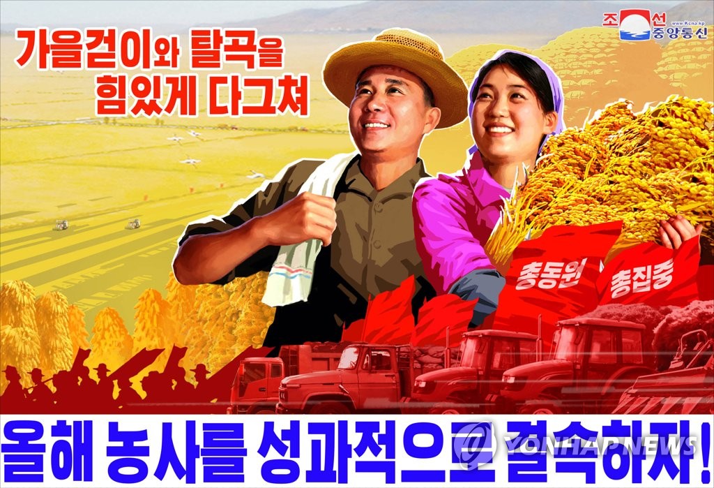 알곡 정보당 1t씩 더 생산하자…북한, 식량증산 결사전