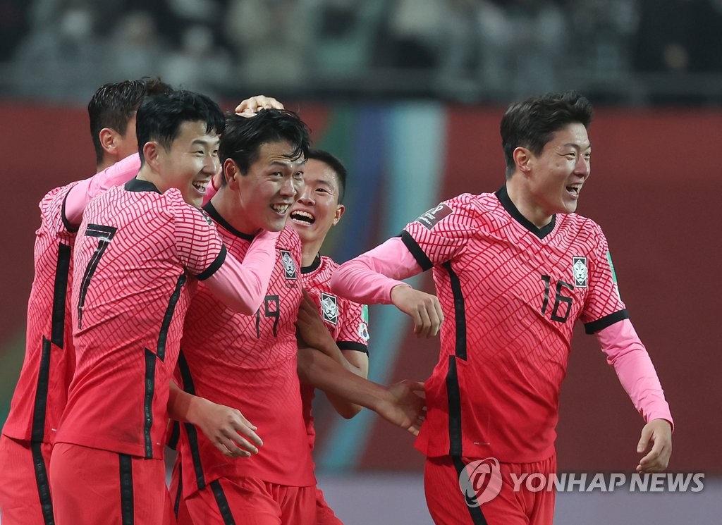 흥 오른 태극전사들