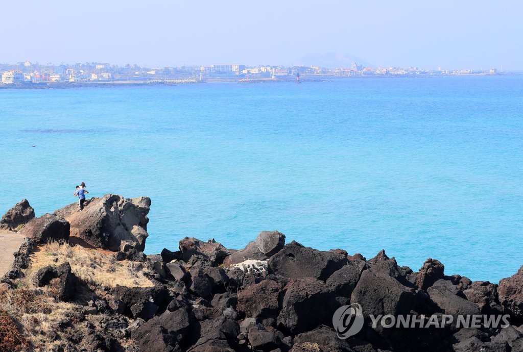 봄, 제주 한담해변 산책