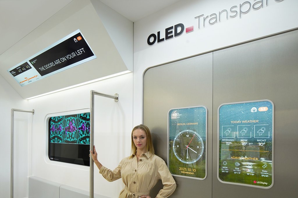 LG디스플레이, 이노트랜스 2022서 투명 OLED 공개