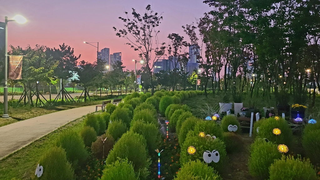 인천 송도국제도시에 힐링공간 댑싸리 길 개방