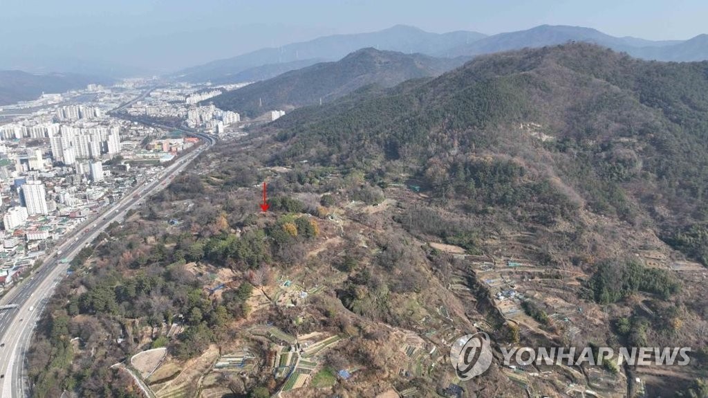 양산 다방동 패총 전경