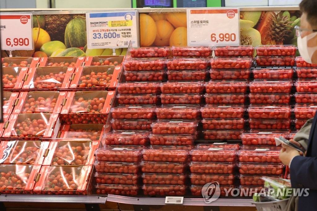 대형마트, 방울토마토 대량 매입