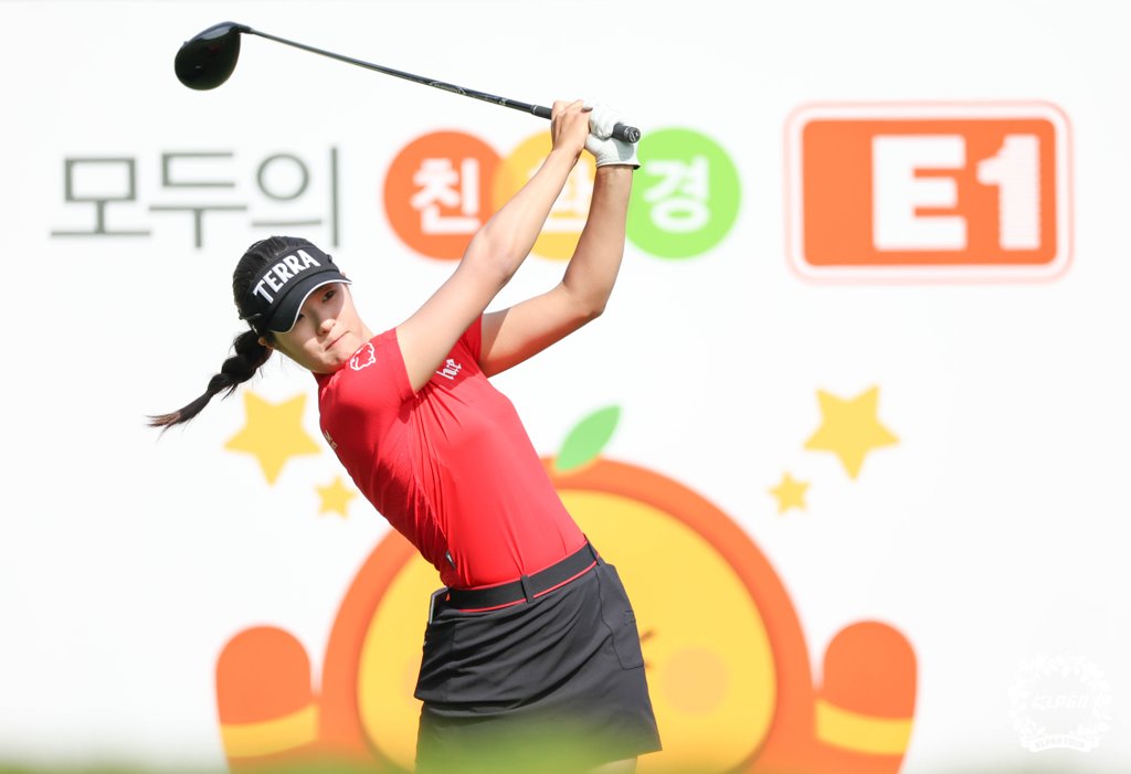 김민별, 13번 홀 티샷