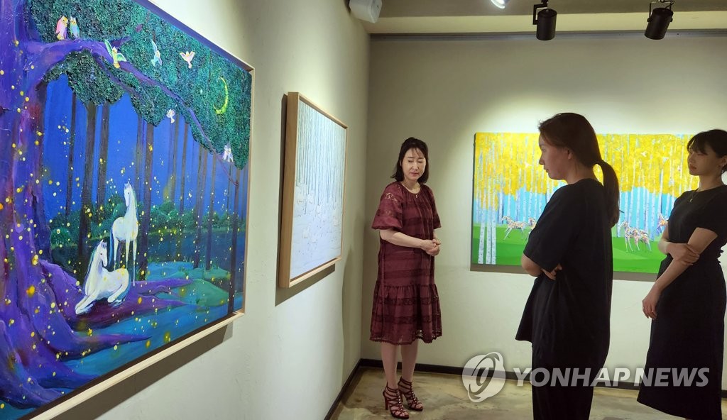 행복과 치유를 향한 노력, 정미 개인展