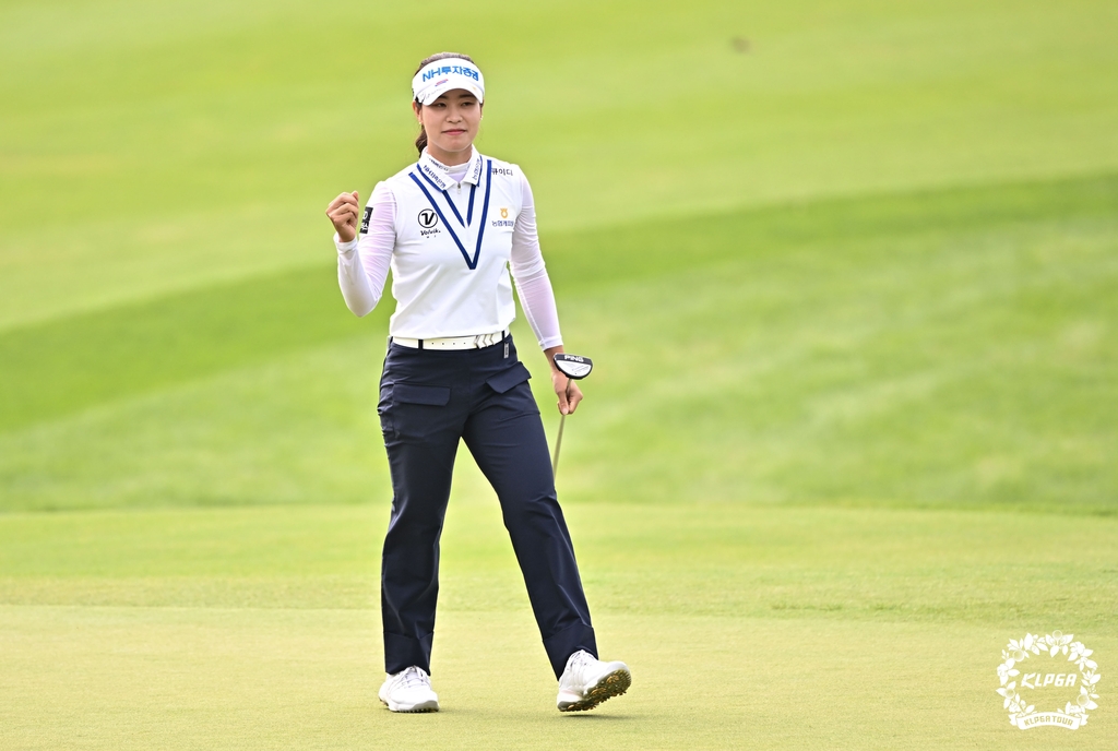'끝내기 이글' 박민지, KLPGA 셀트리온 퀸즈마스터즈 3연패 달성