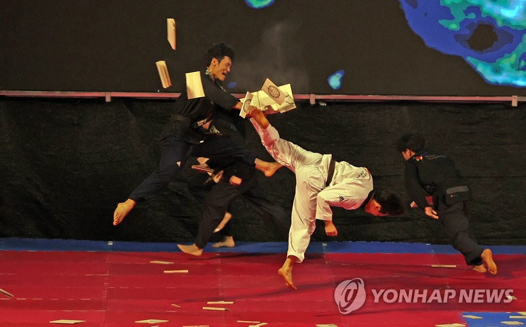 세계태권도연맹 시범단 격파 갈라쇼
