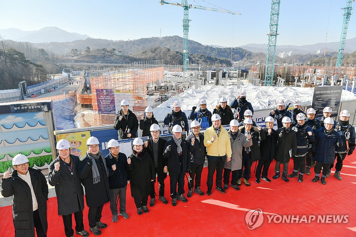 원강수 원주시장, 아파트 건설 현장 점검