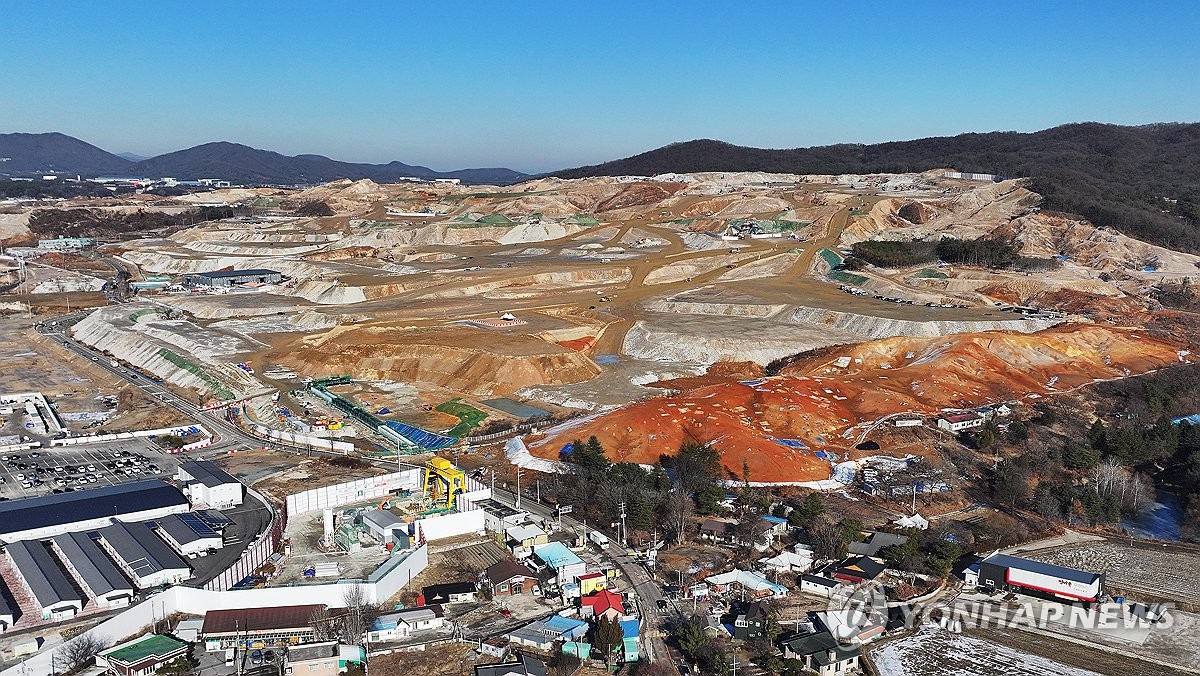 분주하게 공사 진행 중인 용인반도체클러스터