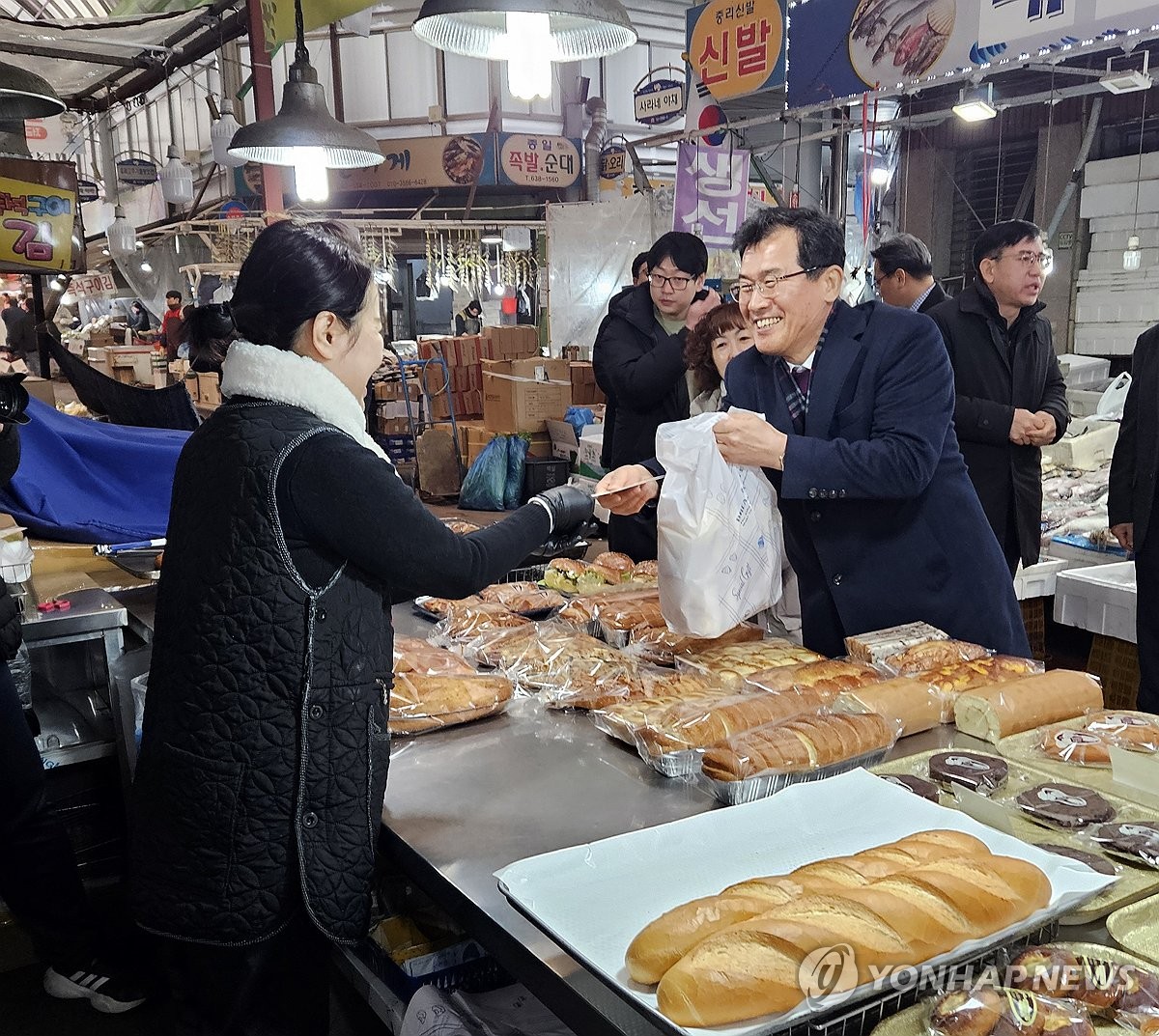 김시형 특허청장 직무대리, 대전 중리전통시장 방문