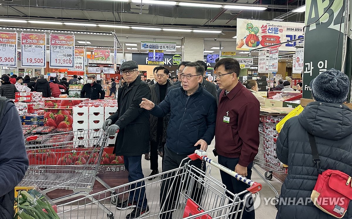 우성태 농업경제대표이사, 설 명절 대비 농산물 수급 상황 점검