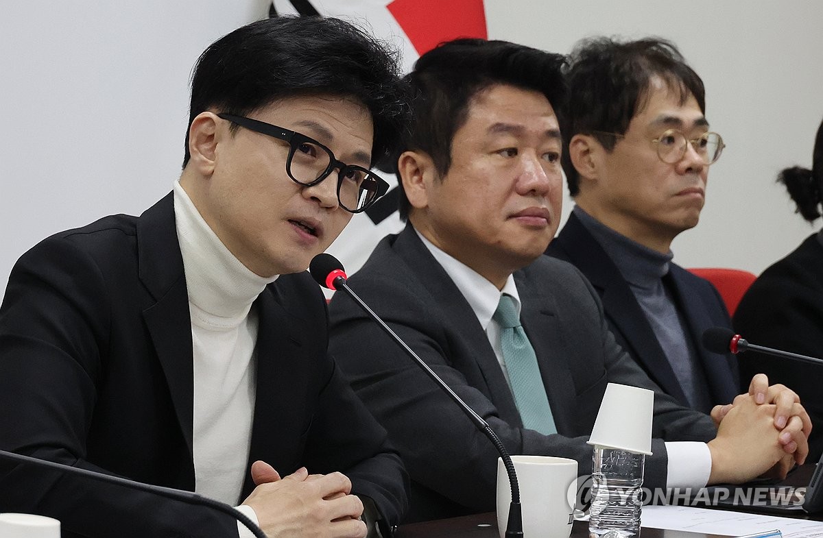 회의하는 한동훈 위원장