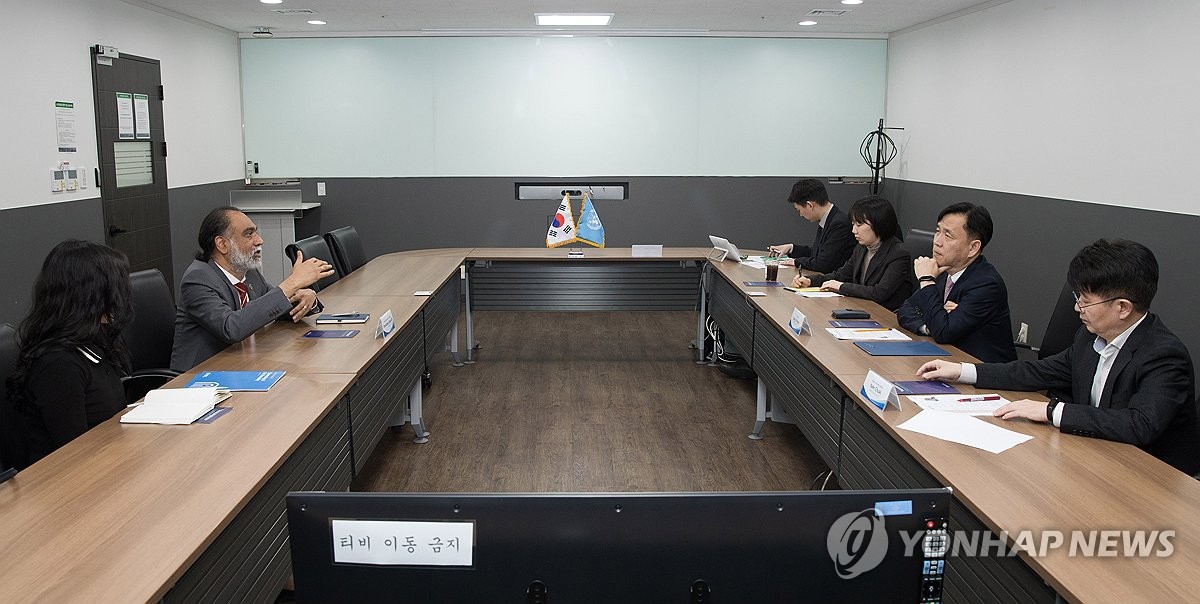 강도현 제2차관, UN 기술특사와 면담