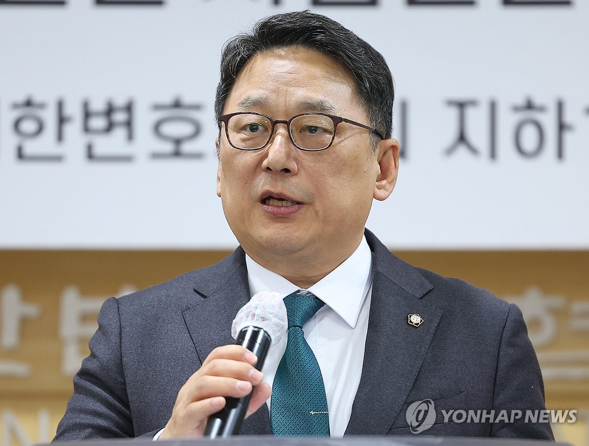 인사말하는 김영훈 대한변호사협회장