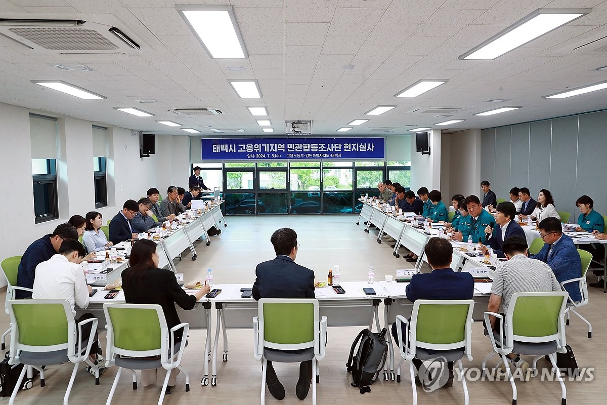 태백시 고용위기지역 지정 신청..민간합합동조사단 현지실사