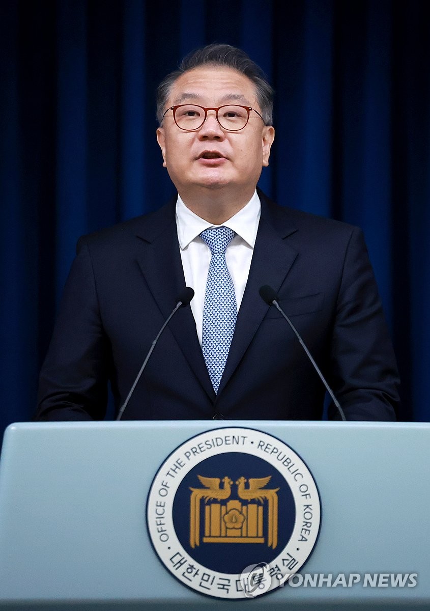 국가인공지능위 관련 브리핑 하는 박상욱 과학기술수석