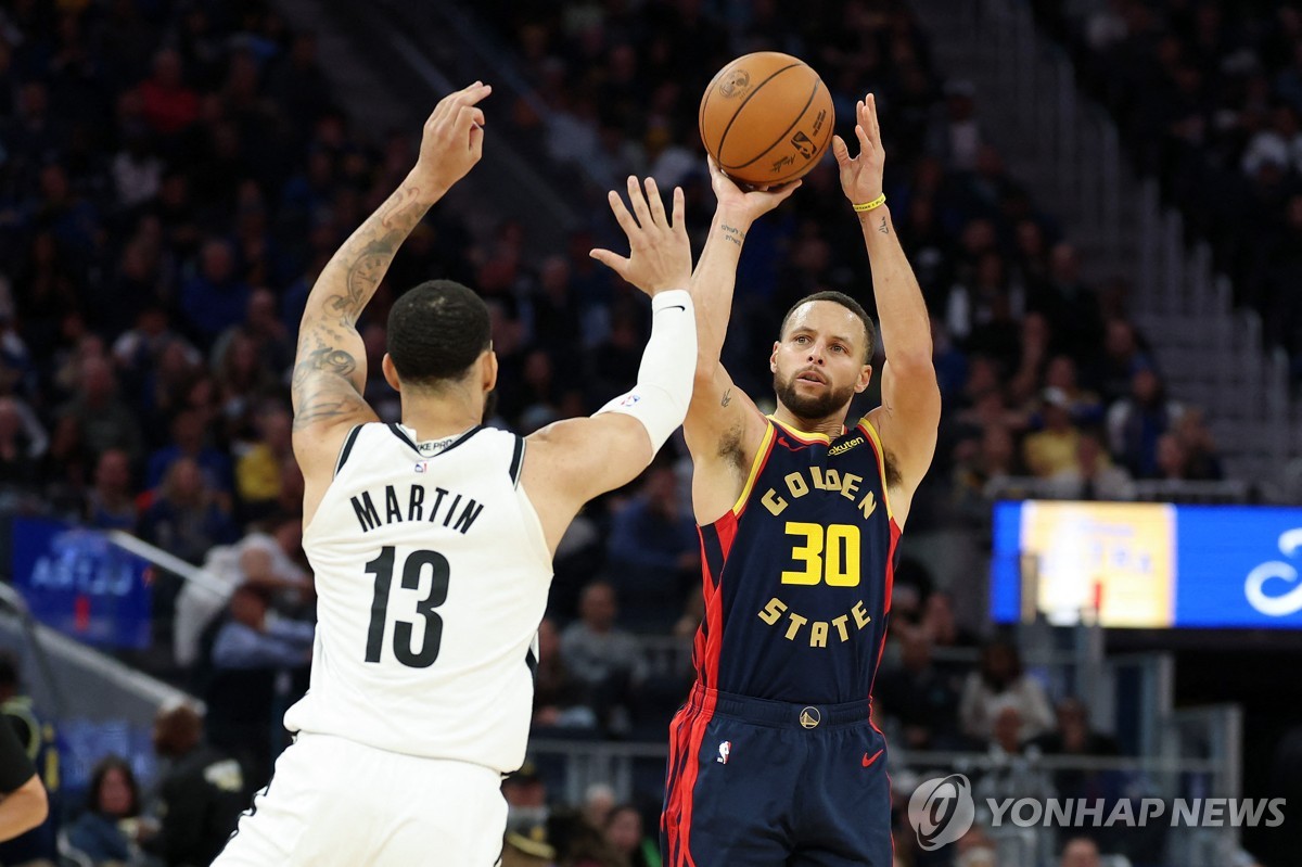 브루클린에 덜미 잡힌 골든스테이트, NBA 서부 선두서 내려와