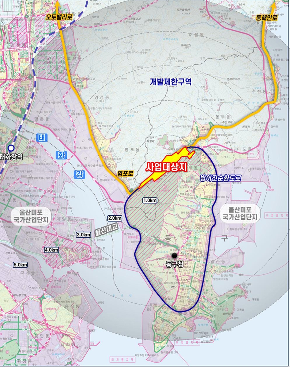 울산 남목일반산단 그린벨트 해제…미래차 배후 단지 조성