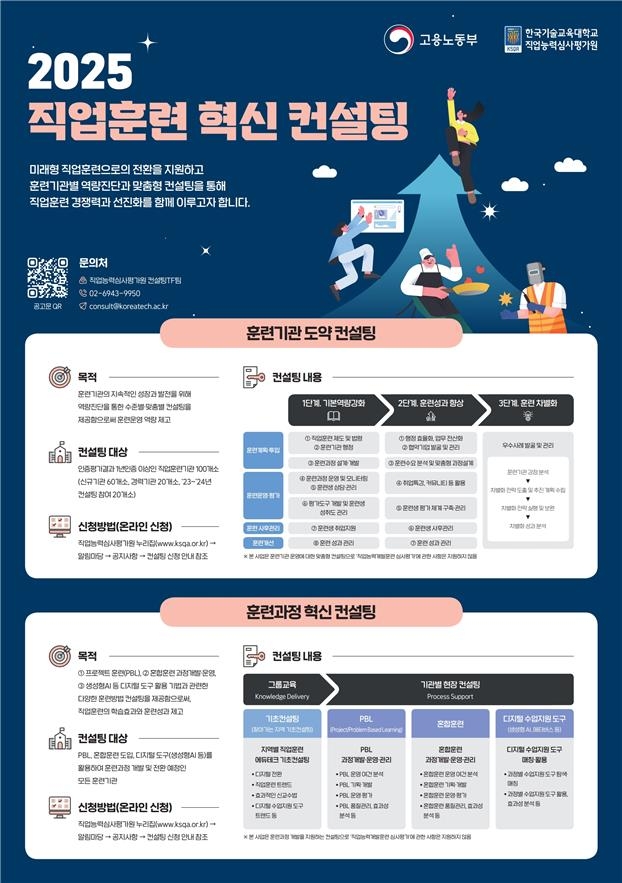 직업훈련 성과 높인다…맞춤형 컨설팅으로 지원