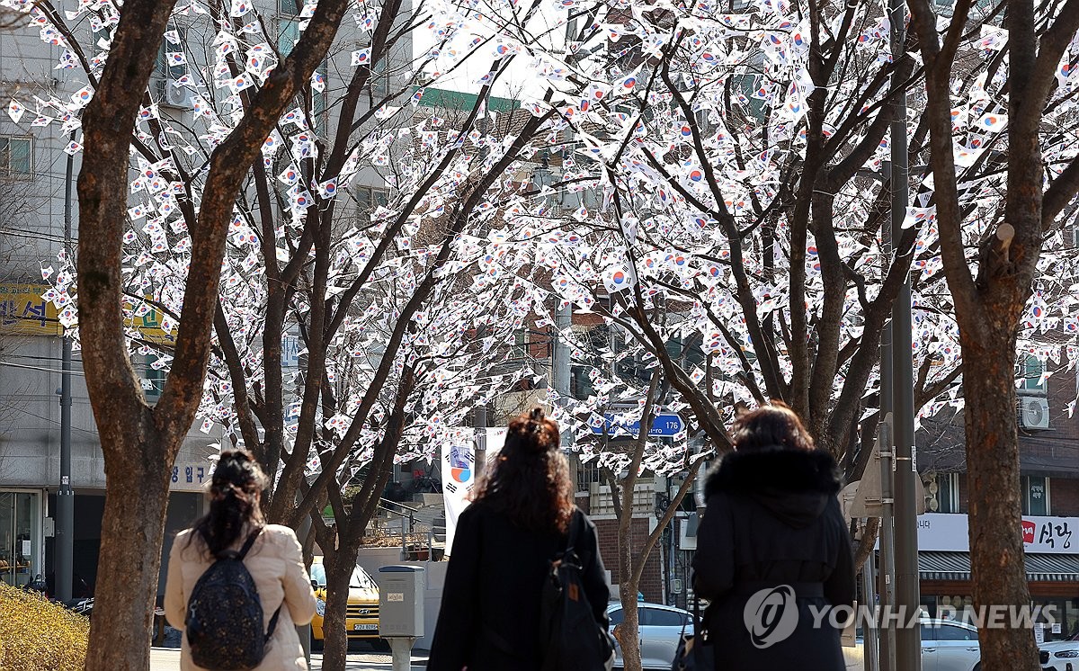 효창공원 앞 태극기 거리 조성