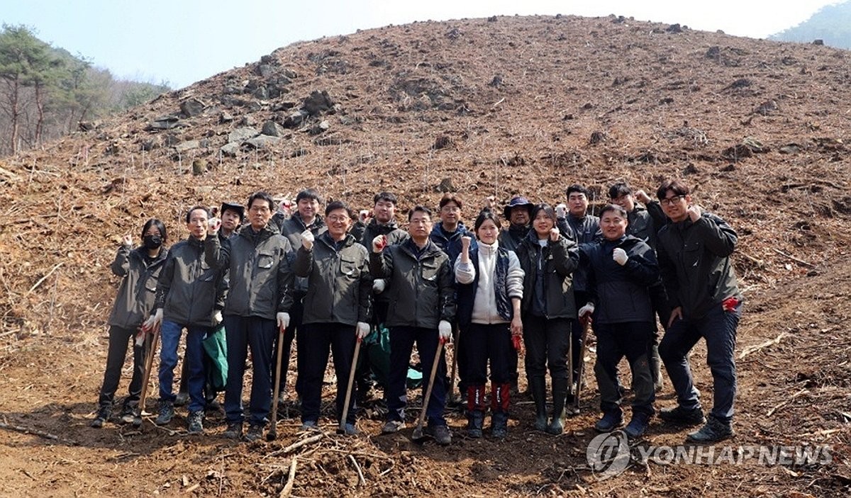 한국치산기술협회, 충북 괴산서 식목 행사