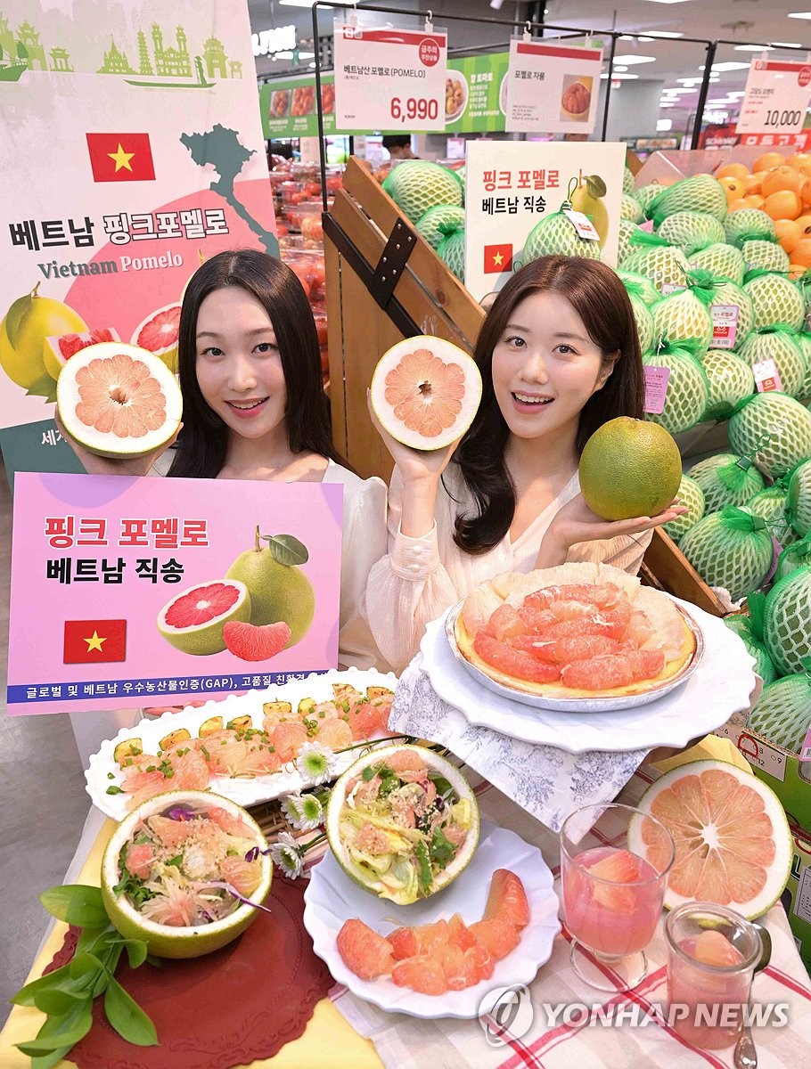 봄맛 담은 핑크 포멜로
