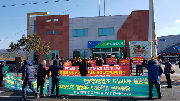 광양원예농협, 장기집권 조합장 퇴진 요구 !