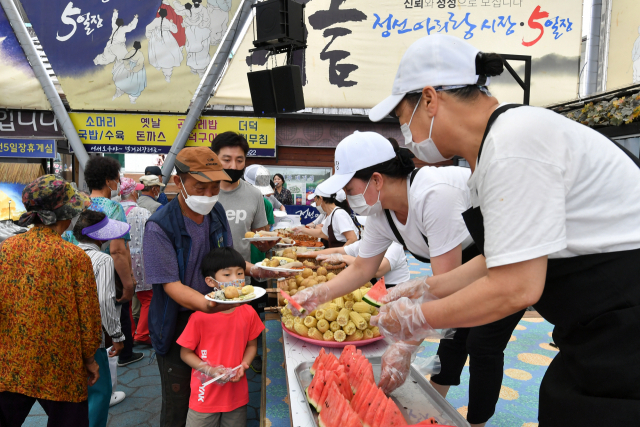 정선군, 정선아리랑시장 동행 세일 응원 행사 개최
