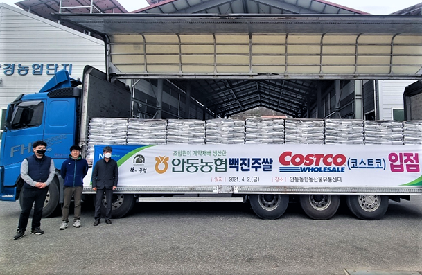 안동농협 백진주쌀, 전국 코스트코 매장에 입점