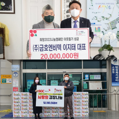 군산지역 기업들 소외 이웃에 따스한 나눔 이어가