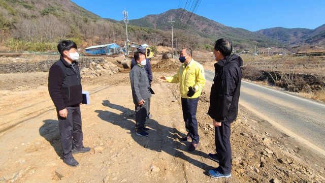 창원시 마산합포구청장, 진전면 민생 관련 공사현장 찾아