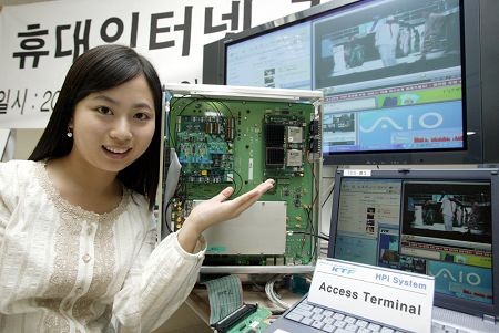 KTF,휴대 인터넷 기술 개발 시연회