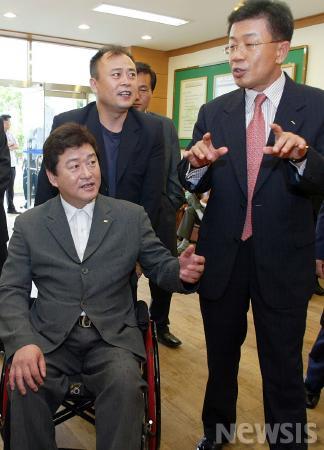 시험장 찾은 장재권 한국장애인 고용안정협회장