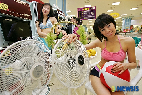 각종 2007년도 여름 가전이 한자리에