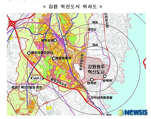 강원 원주혁신도시 개발예정지구