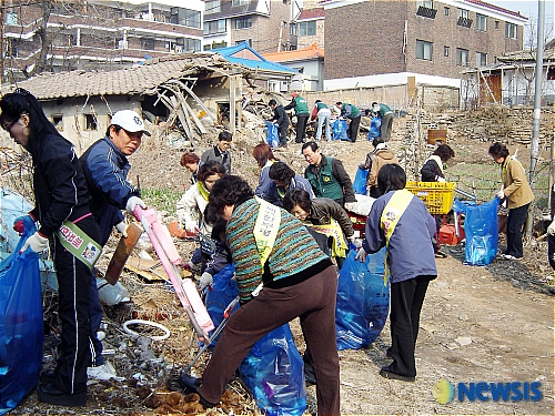 인천 부평구, 산곡1동 새봄맞이 대청소 실시