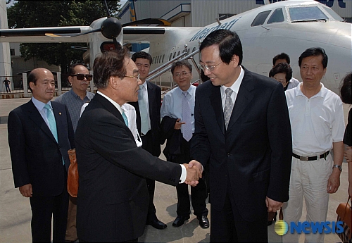 서안비기(西安飛機) 공업집단 유한회사 방문한 임채정 국회의장