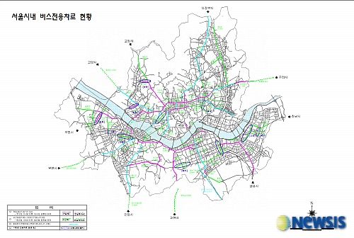 서울 버스전용차로 현황