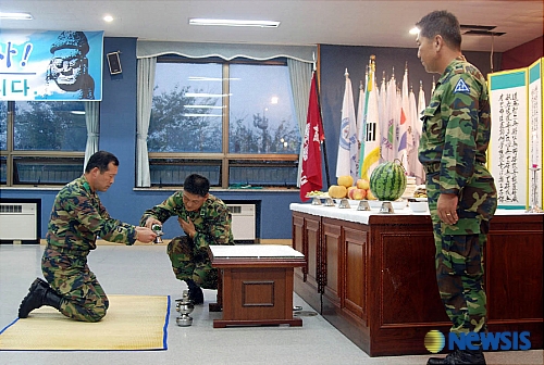 제주 수해지역서 합동차례 지낸 육군1117공병단